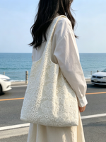 Sac fourre-tout brodé floral grande capacité style simplicité urbaine polyvalent été 2026 Taobao