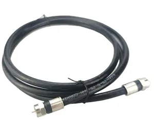 Higi优质Rg6四屏蔽同轴电缆75欧姆电视天线电缆F公至F型天线电缆F型供应商