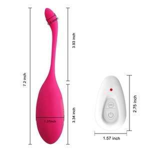 Vibrador de punto G para mujer, Bola de <span class=keywords><strong>Kegel</strong></span> para ejercicio Vaginal, huevo vibrador, Control remoto, Juguetes sexuales - Product Image 1