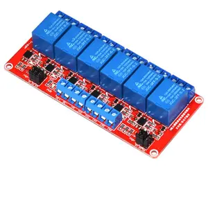 6 Channel 5V 12V 24V Relay Module Board Shield mit Optocoupler Support High und Low Level Trigger