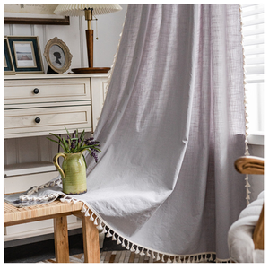 Rideau esthétique <span class=keywords><strong>à</strong></span> franges en coton bambou pour maison mariage Banquet baie vitrée balcon - Product Image 4