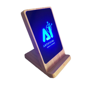 Yingji biểu tượng tùy chỉnh 15W <span class=keywords><strong>Qi</strong></span> nhanh chóng sạc Pad Loại C điện thoại di động sạc không dây chủ với LED Light Up Logo - Product Image 3