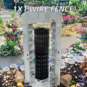 6 ft Yüksekliğinde Kaynaklı Tel Örgü Güvenlik Çit Rulosu 1x1 İnç 17 Gauge PVC Kaplı Paslanmaz Çelik 3D Modelleme - Product Image 1