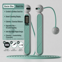 Corde à sauter lestée sans fil avec compteur intelligent LCD numérique pour fitness, cardio et entraînement à domicile – Direct Usine