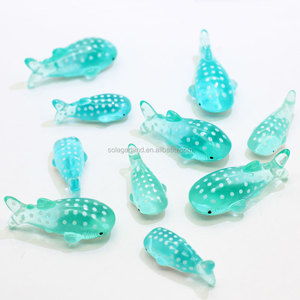 Abalorios de resina de color <span class=keywords><strong>turquesa</strong></span> hechos a mano DIY, dijes de ballena de base plana estilo Kawaii para accesorios de fabricación de joyas - Product Image 5