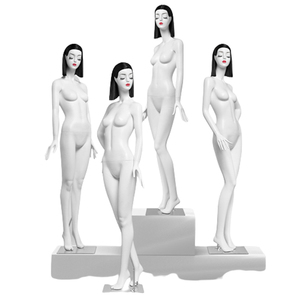 Maniquí femenino abstracto <span class=keywords><strong>de</strong></span> fibra <span class=keywords><strong>de</strong></span> vidrio modelo <span class=keywords><strong>de</strong></span> mujer blanca <span class=keywords><strong>de</strong></span> <span class=keywords><strong>cuerpo</strong></span> <span class=keywords><strong>completo</strong></span> <span class=keywords><strong>de</strong></span> alta calidad para exhibición <span class=keywords><strong>de</strong></span> ventana <span class=keywords><strong>de</strong></span> ropa - Product Image 1