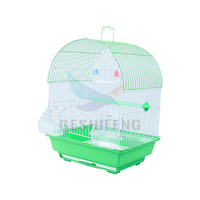Cage à oiseaux pliable GA-2454 en métal, couleurs mélangées blanc, bleu, rouge, vert, petite cage européenne