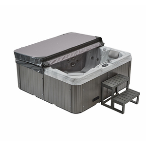 Bañera de Hidromasaje para Exteriores con Control Balboa, 34 Jets, 7 Colores LED, Esterilización con Ozono, Diseño Moderno en Acrílico para Uso en Exteriores y Gimnasios - Product Image 1