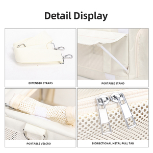 Sac de transport convertible 2 <span class=keywords><strong>en</strong></span> 1 pour animaux de compagnie, transformable <span class=keywords><strong>en</strong></span> deux sacs individuels pour un usage quotidien - Product Image 3