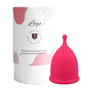 Coupe menstruelle personnalisée en silicone pliable, réutilisable et propre pour les menstruations féminines, prix de gros