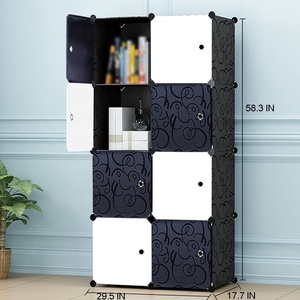 Armoire Portable vêtements suspendus combinaison armoire modulaire organisateur de stockage 8 <span class=keywords><strong>Cubes</strong></span> pour gain de place - Product Image 6