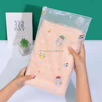 Meilleur Prix 100 Sacs d'emballage à fermeture éclair à faible MOQ pour vêtements, en PVC/PE/EVA, impression offset, avec valve de scellage et poignée, pour le rangement de bijoux