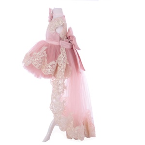 Vestidos de encaje personalizados y modernos al por mayor para niñas recién nacidas, ropa de nuevo diseño, vestido en capas de 1 año de alta calidad para bodas - Product Image 4