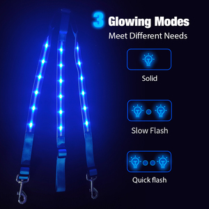 Sicherheits-Leuchtgurt für Pferde mit LED-Blinklicht für Reitsättel - Product Image 4