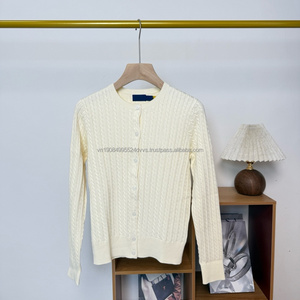 Suéter de lana de punto ajustado informal con logo personalizado estilo Ralph, cálido para invierno, para mujer, Colección Old Money 2026 - Product Image 3