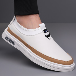 New Arrival Sneakers German <strong>Trainer</strong> Style Trendy Soft slip on <strong>White</strong> Shoes for <strong>Men</strong> - Product Image 5