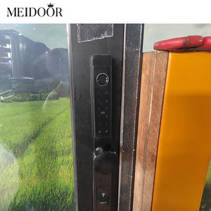 Low-e Ba kính mới tự đóng cửa tự động khí nén đôi cửa trượt nhôm cửa trượt - Product Image 5
