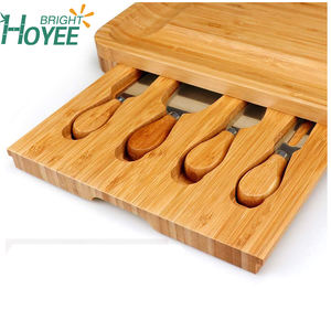 Plateaux <span class=keywords><strong>à</strong></span> <span class=keywords><strong>fromage</strong></span> avec tiroir caché, <span class=keywords><strong>plateau</strong></span> et <span class=keywords><strong>plateau</strong></span> de service <span class=keywords><strong>à</strong></span> <span class=keywords><strong>fromage</strong></span> en bambou, pour le vin, 12 pièces - Product Image 4