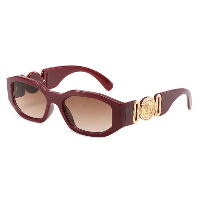 2021 Hot Fashion Designer vintage square women sunglasses quality color sun glasses gafas de sol