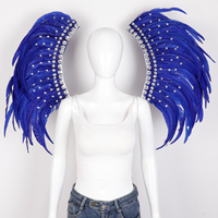 Ailes de plumes d'autruche personnalisées pour costumes de festival Samba, accessoires de performance, accessoires de danse, vente en gros