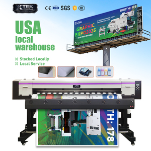 1900C Eco Inkjet Printer 1.89M Wide Fully-Automatic Roll Roll Printing Machine <b>Refillable</b> for Banner - Product Image 1