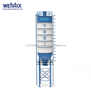 Silo de ciment entier 200T Q235 silo de ciment en acier au carbone pour mélangeur centrale à béton - Product Image 1