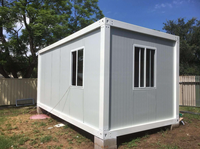 Maisons préfabriquées mobiles en panneaux sandwich pliables de 20 pieds/40 pieds, design industriel, 2 chambres, utilisation hôtelière, magasin, installation rapide