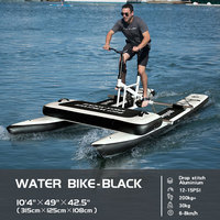 Spatium Prêt à expédier aux États-Unis Vélo aquatique gonflable à pédales, bateau à pédales gonflable portable, vélo aquatique pour la vente