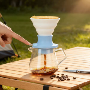 Taza de Café <span class=keywords><strong>con</strong></span> Filtro de Cerámica V60, Boca Plana, para Preparar Café en Casa, Resistente al Calor, <span class=keywords><strong>con</strong></span> Filtro de Goteo - Product Image 2