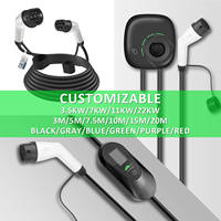 Nouvelle station de recharge portable pour véhicules électriques, type 2, prise Schuko, 3,5 kW, 16 A, chargeur intelligent, étanche IP65, pour la maison et les voyages