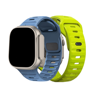 Correa de Repuesto Deportiva Rectangular con Hebilla, Correa de Silicona Suave para Reloj <span class=keywords><strong>Apple</strong></span> <span class=keywords><strong>Watch</strong></span> Series <span class=keywords><strong>7</strong></span> 8 9 10 11 Ultra 2 SE - Product Image 1