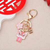 Porte-clés lion porte-bonheur traditionnel chinois