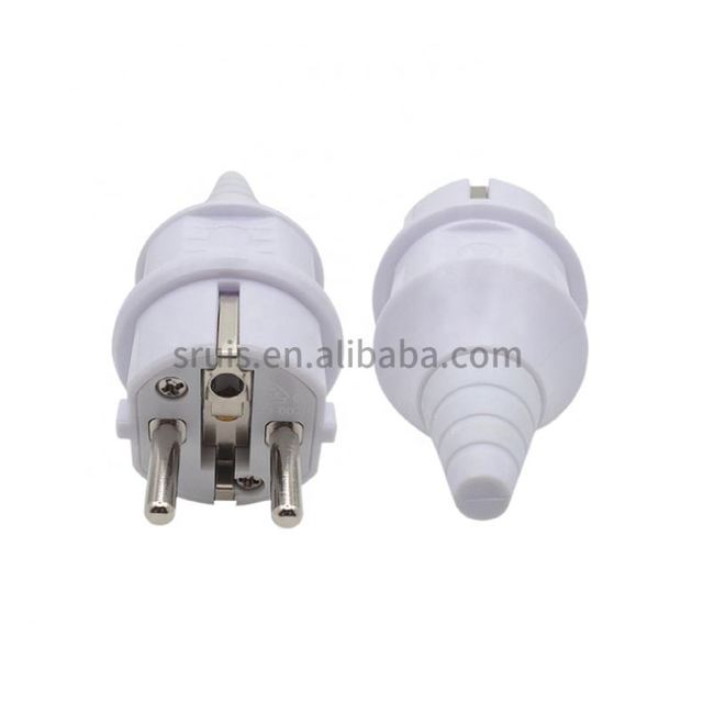Germany EU 2Pins Industrial Power French Type E Rewireable Plug Male Socket Outlet Adaptor electrical plugs and sockets