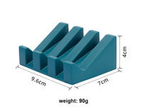 Porte-savon écologique en silicone auto-drainant Porte-savon pour salle de bain