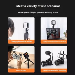 Fábrica al por mayor Mini portátil Clipon luces <span class=keywords><strong>de</strong></span> relleno para <span class=keywords><strong>IPhone</strong></span> teléfono celular portátil TikTokSelfie cámara <span class=keywords><strong>de</strong></span> videoconferencia - Product Image 4
