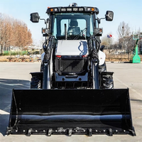 Backhoe Loader Konfigurasi Tinggi dengan Lengan Ganda, Kamera Mundur, dan Mesin Bertenaga Tinggi