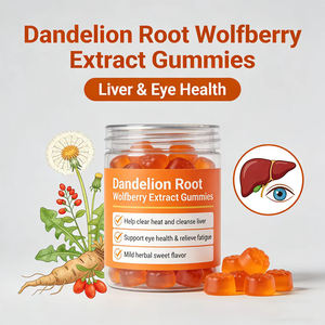 Suplemento Herbal de Marca Privada OEM ODM, Suministro a Granel, Fórmula Natural, Gomitas de Raíz de Diente de León + Bayas de Goji - Product Image 1