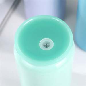 Boîtes en plastique de 16oz brillantes Mason Can Gobelet en plastique sous vide à paroi unique avec paille et couvercle - Product Image 3