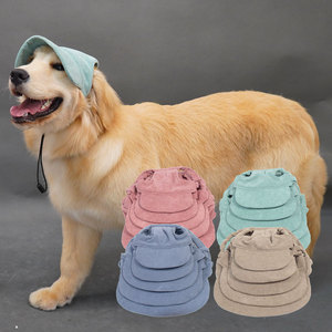 Chongtapet Gorra de Béisbol para Perro con Protección Solar y Orejas Descubiertas, Monocromática, Ropa de Verano para Perros Grandes - Product Image 1