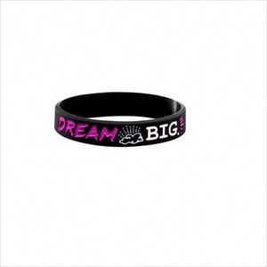 Pulsera de Silicona Dream Inspire Create Believe, Personalizable con Logotipo, Impresión en Goma - Product Image 6