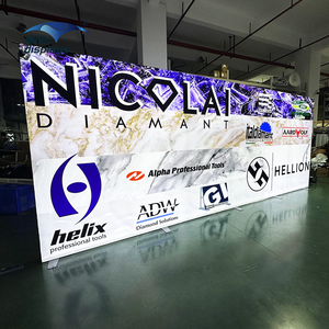 Lớn 20ft 6M triển lãm LED Tường hiển thị đứng không khung nhôm ống seg hộp đèn cho triển lãm thương mại - Product Image 2