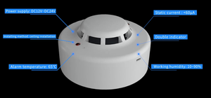 Pdlux PD-SO928HT Factory Price Wired Heat Photoelectric <strong>Smoke</strong> Detector Plastic <strong>Cover</strong> Fire <strong>Alarm</strong> with 4 Wire <strong>Smoke</strong> Detector - Product Image 4