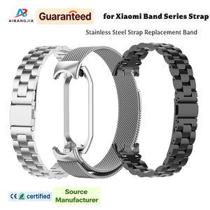 Correa de Acero Inoxidable para <span class=keywords><strong>Xiaomi</strong></span> Band 6 5, Brazalete Metálico para <span class=keywords><strong>Xiaomi</strong></span> Smart Band 10 - Product Image 1