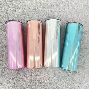 Vaso Recto de 20oz para Sublimación, con Efecto Espejo Mágico, Metalizado, Holográfico y Brillante, Disponible en Almacén de EE. UU. - Product Image 1