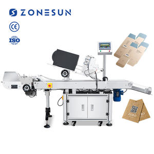 ZONESUN ZS-TB163PO Máquina Etiquetadora Automática Totalmente Eléctrica con Impresión en Tiempo Real para Etiquetas en Bolsas, Cajas Planas y Superficies Planas - Product Image 1