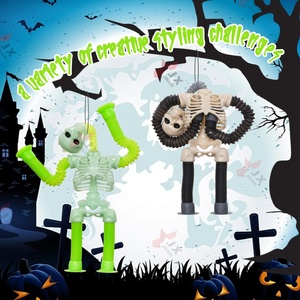 Tendance 2025 Halloween soulagement de l'anxiété Fidget <span class=keywords><strong>Pop</strong></span> jouets télescopique ventouse jouet <span class=keywords><strong>Pop</strong></span> Tubes squelette lumière Fidget jouets pour enfants - Product Image 4