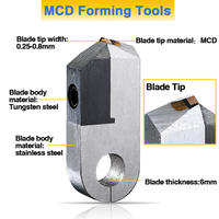 MCD Outil de coupe à pointe Matériau Gravure Outils diamantés Couteau diamanté Posalux pour machines à facettes diamantées