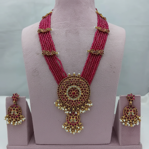 High Quality Traditional South <b>Indian</b> Ethnic Brass Bridal Set Zircon Flower Design Rose Gold Plated Third Party Certified Party - Product Image 2