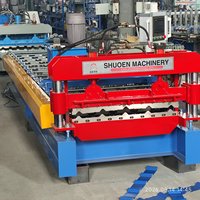 Machine de formage de tuiles en acier légère et de haute précision, certifiée CE, pour tuiles Shuoen Jordan, idéale pour les projets de villas de luxe