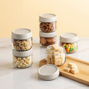 Tarro <span class=keywords><strong>de</strong></span> vidrio <span class=keywords><strong>de</strong></span> diseño minimalista <span class=keywords><strong>de</strong></span> 230ml con tapa <span class=keywords><strong>de</strong></span> silicona <span class=keywords><strong>para</strong></span> tarro <span class=keywords><strong>de</strong></span> vidrio roscado Candy Buffet - Product Image 5